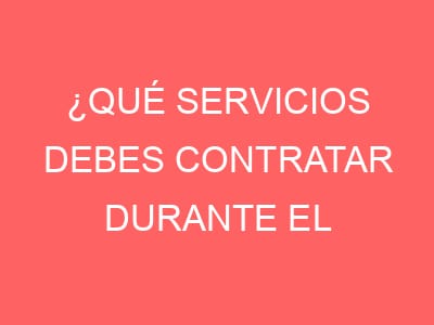 ¿Qué servicios debes contratar durante el embarazo?